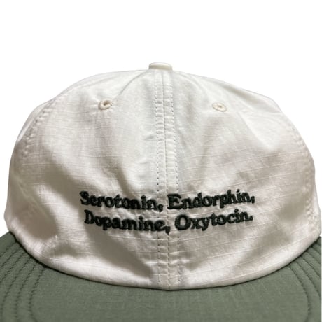 GARBAGE Soft Brim 6Panel Cap (HAPPY CHEMICALS) Off White/Army Green
