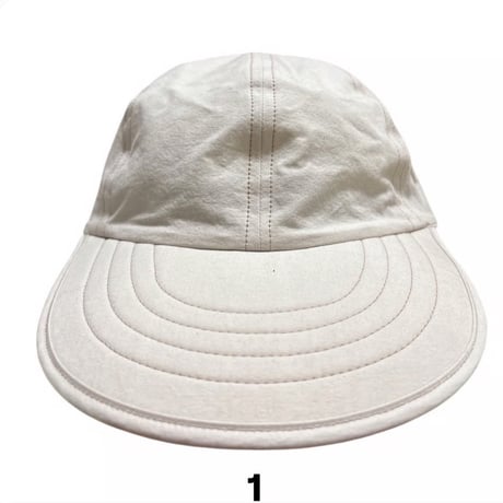 geek 6P Long Bill Cap (off-white)