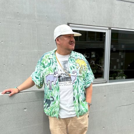 geek 6P Long Bill Cap (off-white)