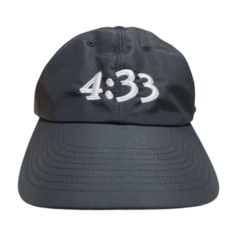 GARBAGE PRE CURVE BRIM 6 PANEL CAP (4:33) Black x White