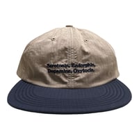 GARBAGE Soft Brim 6Panel Cap (HAPPY CHEMICALS) Sand/Navy