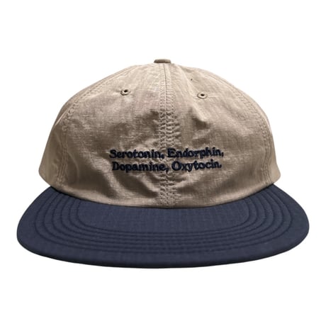 GARBAGE Soft Brim 6Panel Cap (HAPPY CHEMICALS) Sand/Navy