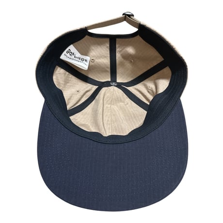 GARBAGE Soft Brim 6Panel Cap (HAPPY CHEMICALS) Sand/Navy