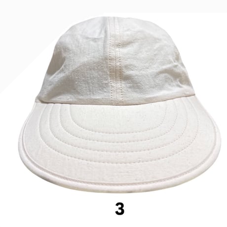 geek 6P Long Bill Cap (off-white)