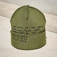 SALE GARBAGE Inside Out Cuff Beanie (Olive)