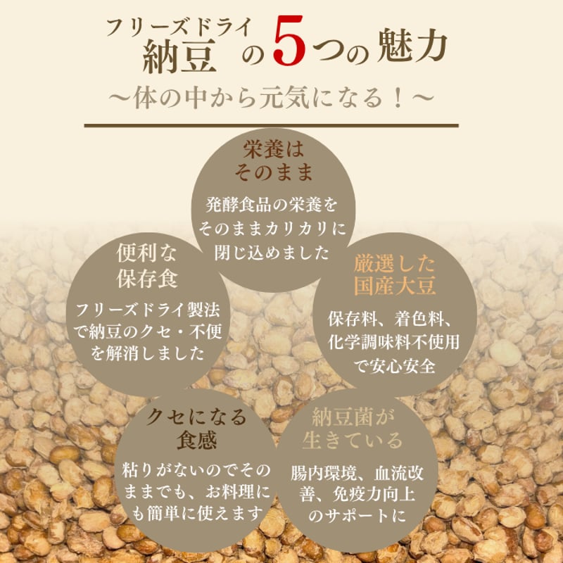 フリーズドライ 小粒 納豆 80g | 三器 オンラインショップ