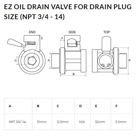 EZ-202オイルドレンチェンジャー NPT 1/2-14