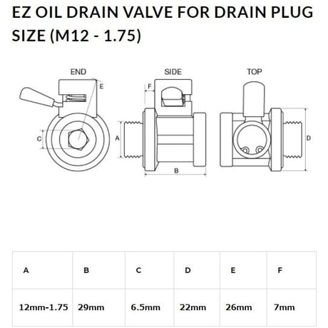 アルファロメオ159 2.2L用　オイルコック・セット EZ-107+A-107+L-001 12mm-1.75