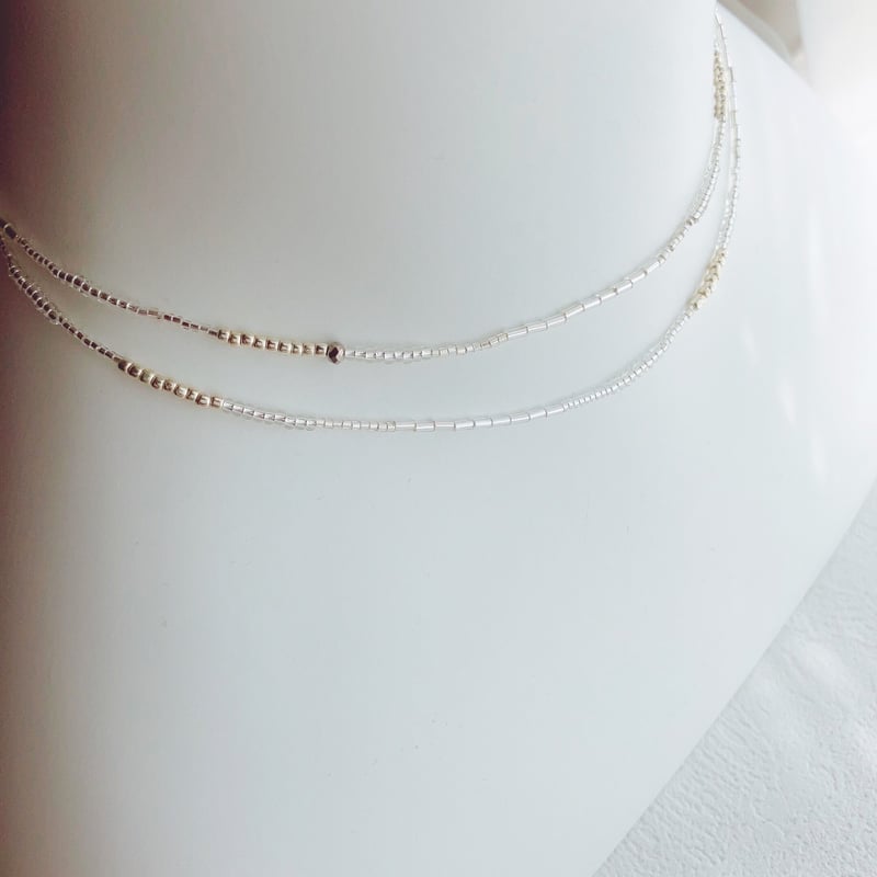 22✧9✧シルバービーズネックレス | merrili 22✧9✧シルバービーズネックレス | merrili