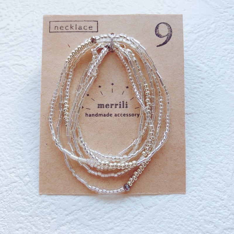 22✧9✧シルバービーズネックレス | merrili 22✧9✧シルバービーズネックレス | merrili