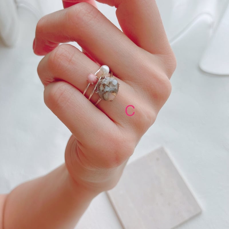 51✧キューピッドストーン✧主役サイズなコッパーピンクオパールの 