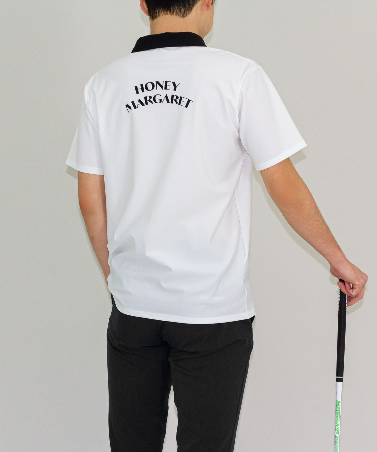 MARGARET HOWELL ホワイト ポロシャツ 半袖 MARGARET HOWELL（マーガレットハウエル）の「SOFT MESH COTTON JERSEY