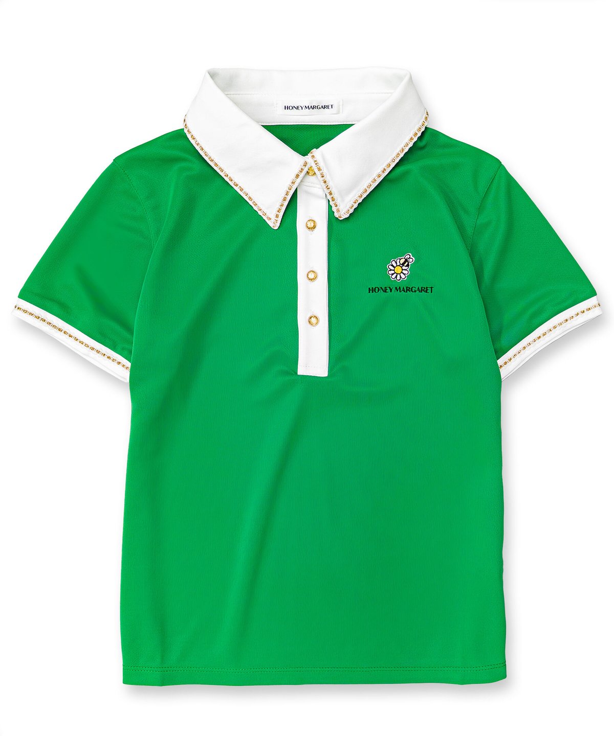 Malbon 緑色 ポロシャツ MALBON ♥ Mesh Mix Tech T-Shirt/ 追跡付 (Malbon Golf