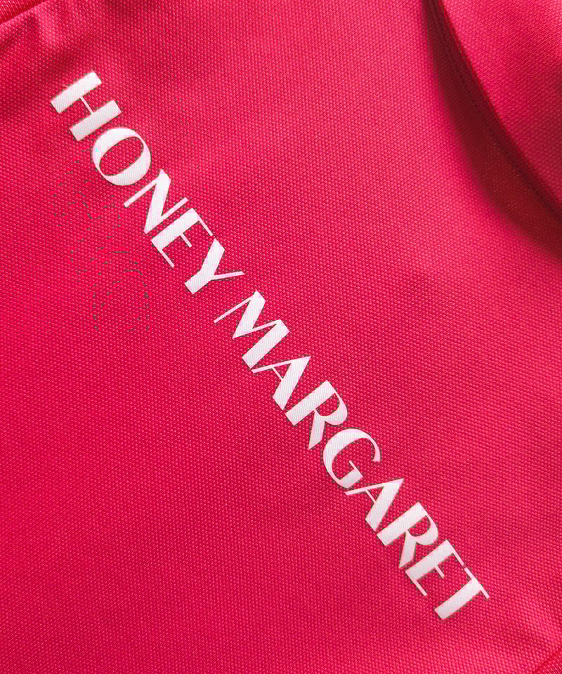 ノースリーブポロ ビビットピンク | HONEY MARGARET