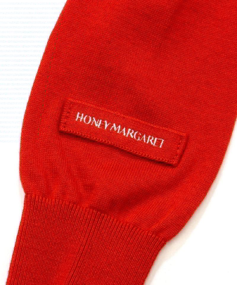 コットンカシミアタートルネックニット レッド | HONEY MARGARET