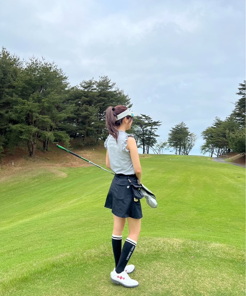 フリル袖ノースリーブシャツ ブルー | HONEY MARGARET