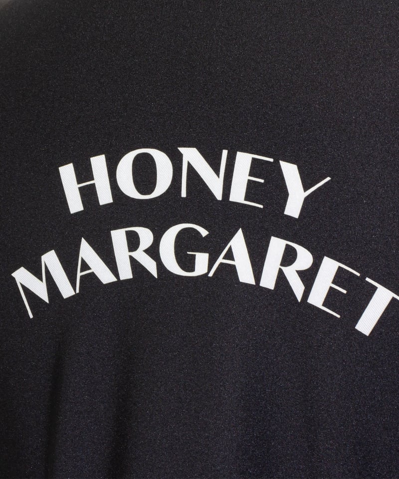 ツートンメンズ半袖ポロシャツ ブラック | HONEY MARGARET