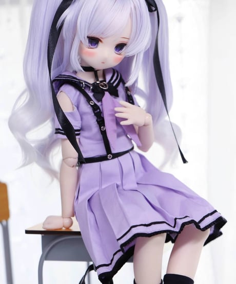 【正規代理】【受注生産】MINASKA04 乙骨十字 BJD ドール服 洋服 30cm 1/6ボデイ 40cm 1/4ボデイ対応 紫色・黒色 お届け目安：60日