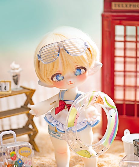 【人気商品再販】TinyFox Tinyhuxシリーズ 熱海の旅 狐狐神 1/6スケールBJDドールカスタマイズセット※ノーメイク※注文後一ヶ月以内発送予定※送料無料※
