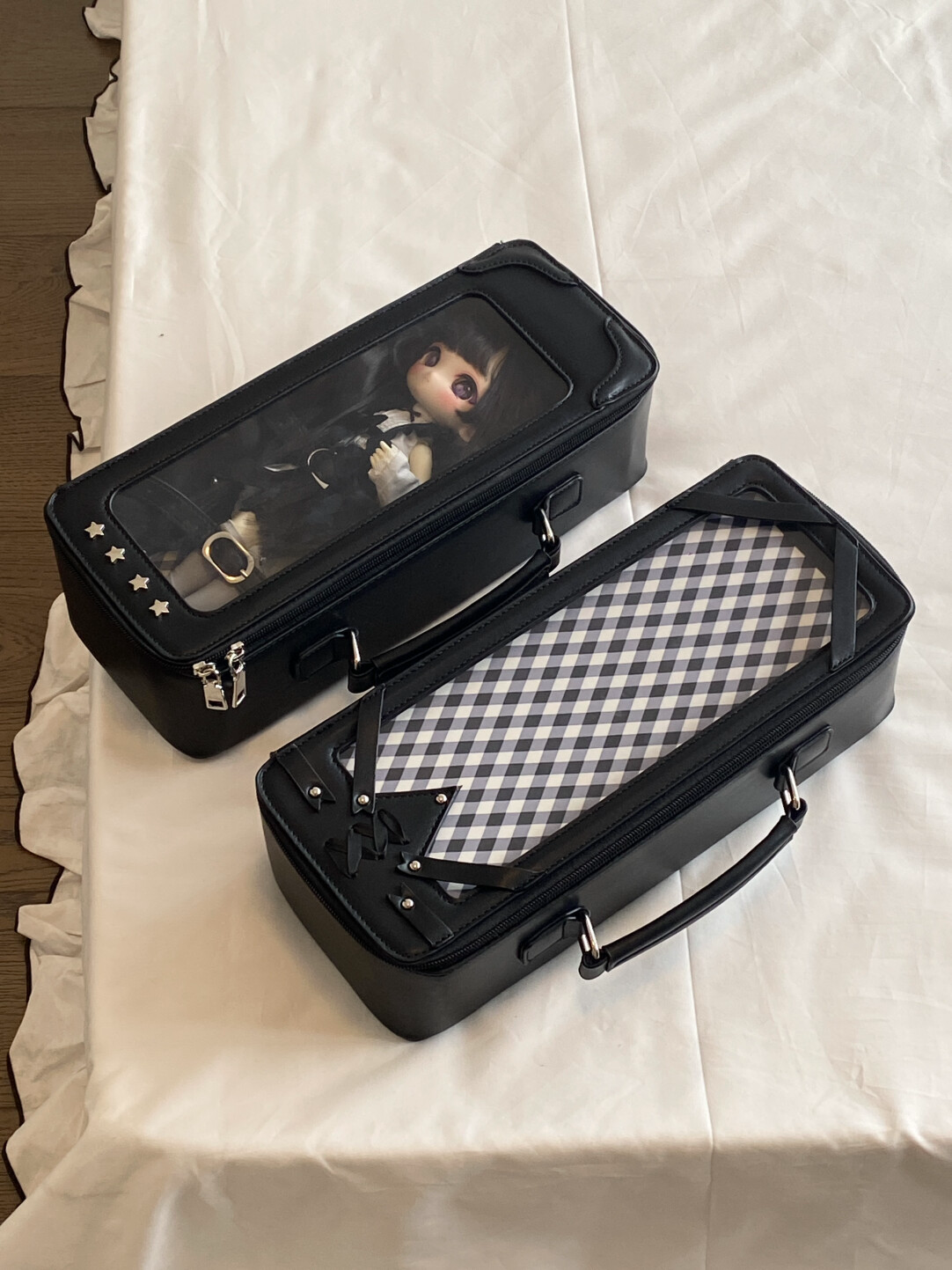 即納】1/6ドール用キャリーバッグ PUレザー 3WAY（リュック/ショルダー