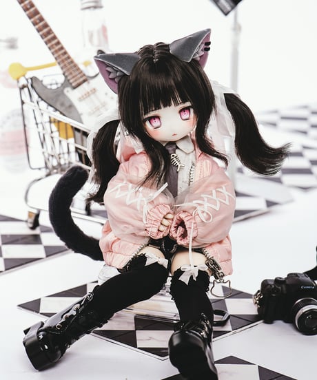 【LaPeonierコラボ企画】TinyFox×適当緑 猫耳量産型女子・黒猫 1/6スケールMJDドール フルセット※特典付き※送料無料※2024年9月以後発送予定※