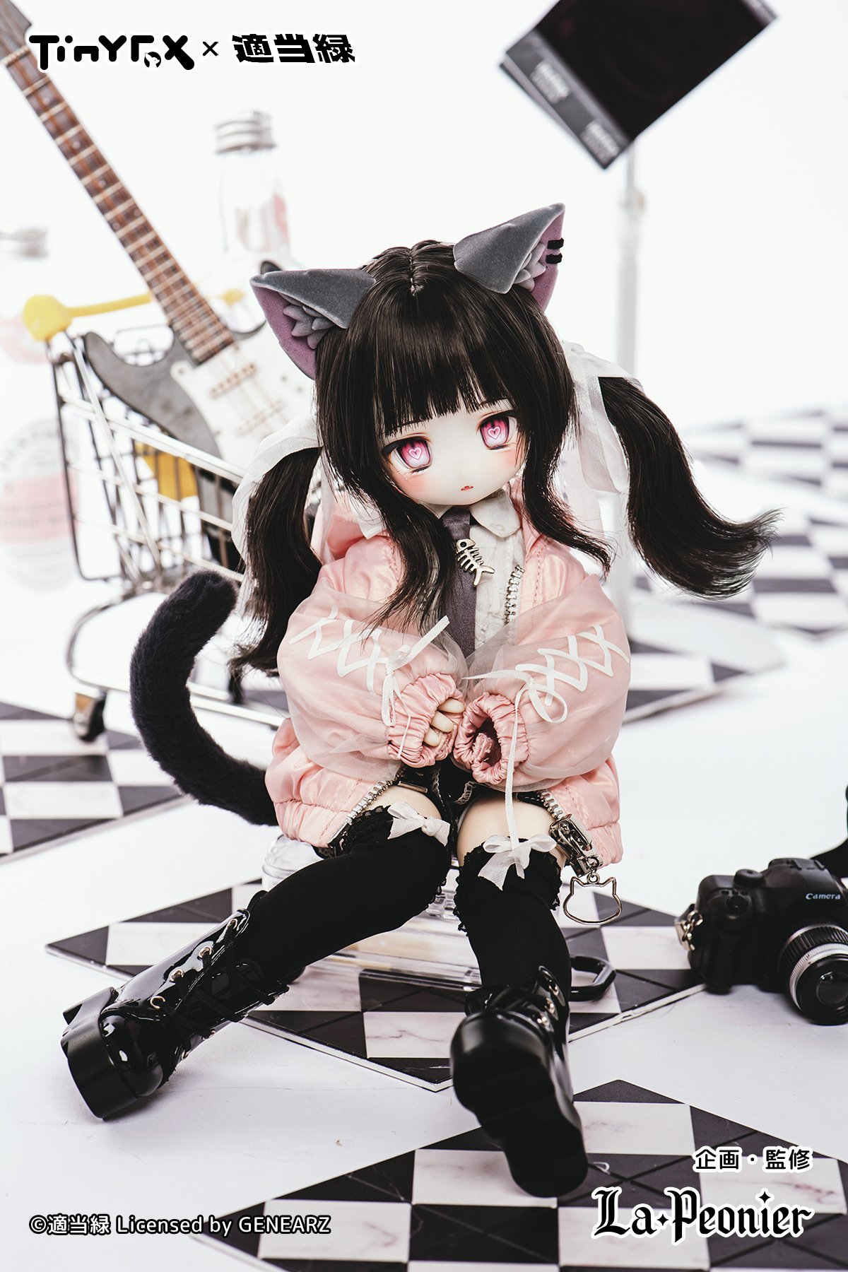 LaPeonierコラボ企画】TinyFox×適当緑 猫耳量産型女子・黒猫 1/6