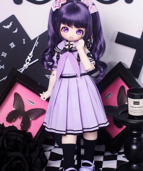 【正規代理】【受注生産】MINASKA04 乙骨十字 BJD ドール服 洋服 30cm 1/6ボデイ 40cm 1/4ボデイ対応 紫色・黒色 お届け目安：60日