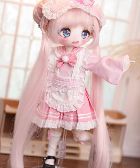 【正規代理】【受注生産】MINASKA16 チェリーラビット BJD ドール アウトフィットセット 30cm 1/6ボデイ 40cm 1/4ボデイ対応 ブルー・ピンク お届け目安：60日