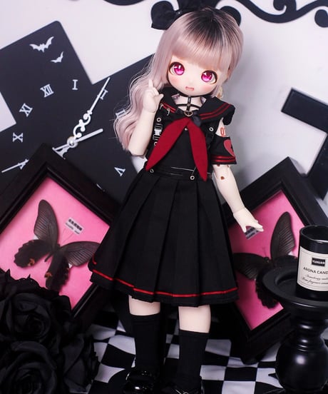 【正規代理】【受注生産】MINASKA04 乙骨十字 BJD ドール服 洋服 30cm 1/6ボデイ 40cm 1/4ボデイ対応 紫色・黒色 お届け目安：60日