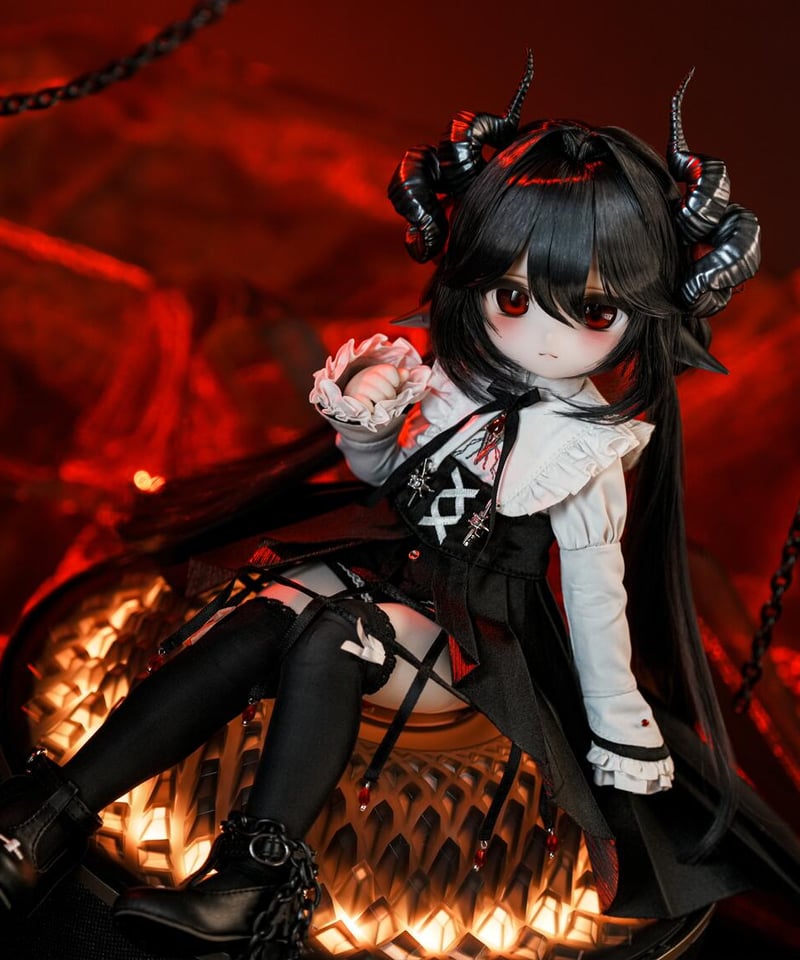シーグラスアート 狐の女の子♪〜パープルver.〜 新作予約・受注生産】TinyFox 狐狐神・闇神グラファ「Grapha」 1
