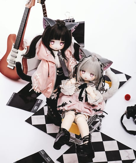 【LaPeonierコラボ企画】TinyFox×適当緑 猫耳量産型女子・黒猫 1/6スケールMJDドール フルセット※特典付き※送料無料※2024年9月以後発送予定※