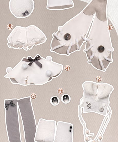 【新作予約】TinyFox MACOCOシリーズ 仕立て屋の蛾 フラフィー 1/4スケールMJDドール フルセット※2024年6月以後発送予定※送料無料※先行予約特別価格※