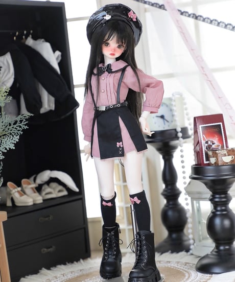【正規代理】【受注生産】MINASKA18 *ミナエンジェル* BJDドール アウトフィットセット 30cm 1/6ボデイ 40cm 1/4ボデイ対応 ピンク お届け目安：60日