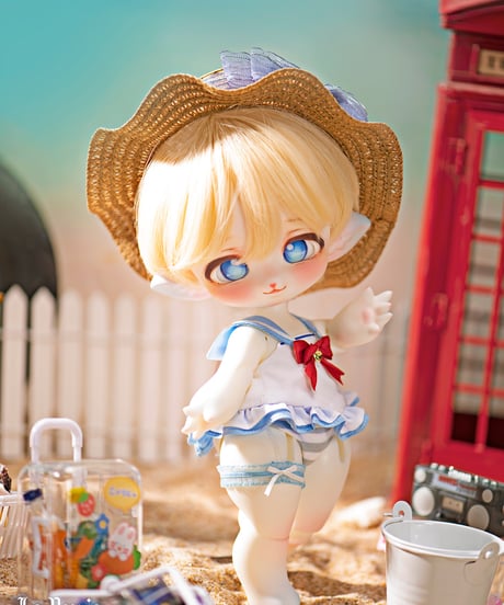 【人気商品再販】TinyFox Tinyhuxシリーズ 熱海の旅 狐狐神 1/6スケールBJDドールカスタマイズセット※ノーメイク※注文後一ヶ月以内発送予定※送料無料※