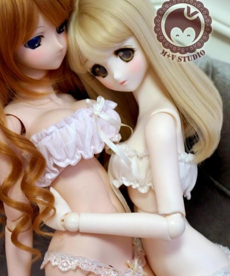 【即納】【数量限定】1/6サイズTinyFox天使体サイズ特注品！ シルク下着セット白・ピンク二色 1/6サイズドール用服 ピッタリ着せます！【送料無料】