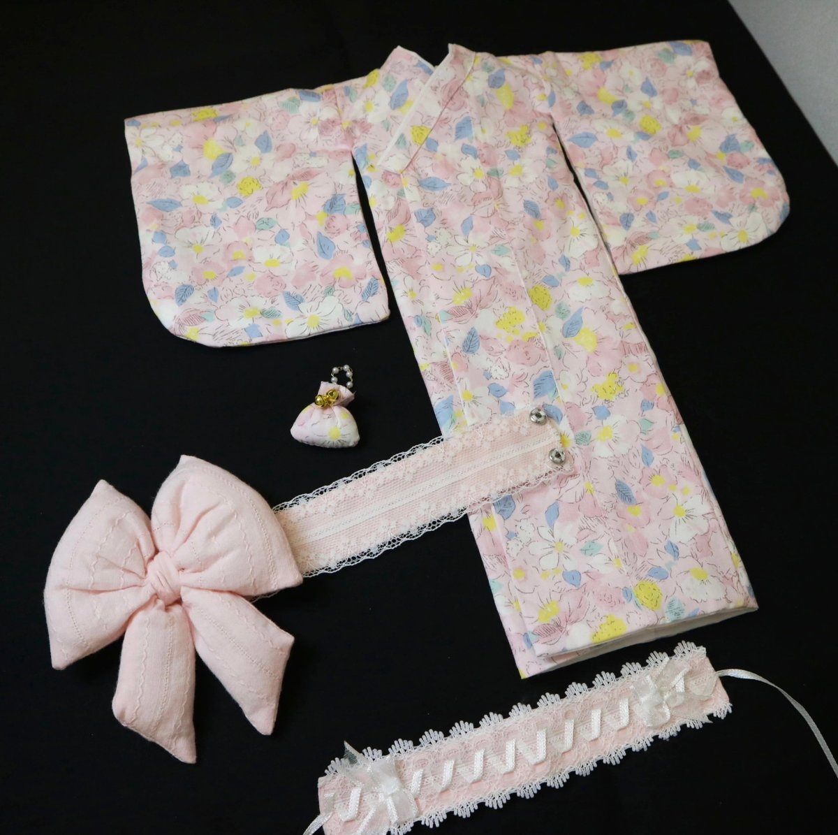 即納】【TinyFox天使体サイズ】（ほか1/6サイズドールも対応可) 浴衣