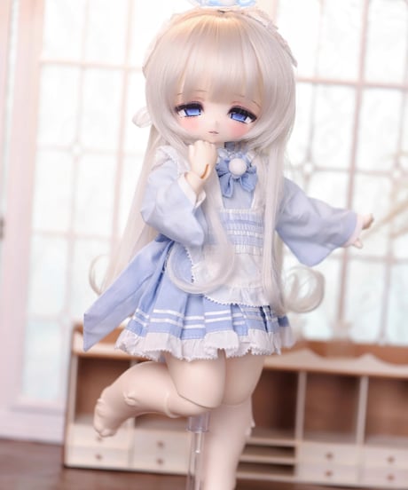 【正規代理】【受注生産】MINASKA16 チェリーラビット BJD ドール アウトフィットセット 30cm 1/6ボデイ 40cm 1/4ボデイ対応 ブルー・ピンク お届け目安：60日