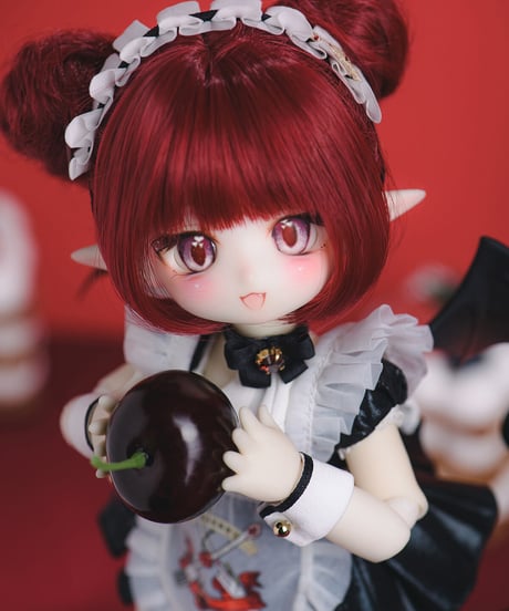 【人気商品再販】TinyFox さくらんぼ小悪魔 チェリー 1/6スケールMJDドール フルセット※アクセサリーなし※新ボディ採用※特典付き※送料無料※注文後一ヶ月以内発送予定※