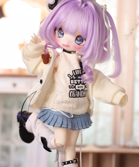 【正規代理】【受注生産】MINASKA017 豆乳派 ドール服セット カジュアル洋服 30cm1/6ボデイ 40cm1/4ボデイ対応 ブルー・カッキー お届け目安：60日*期間限定先行キャンペーン*