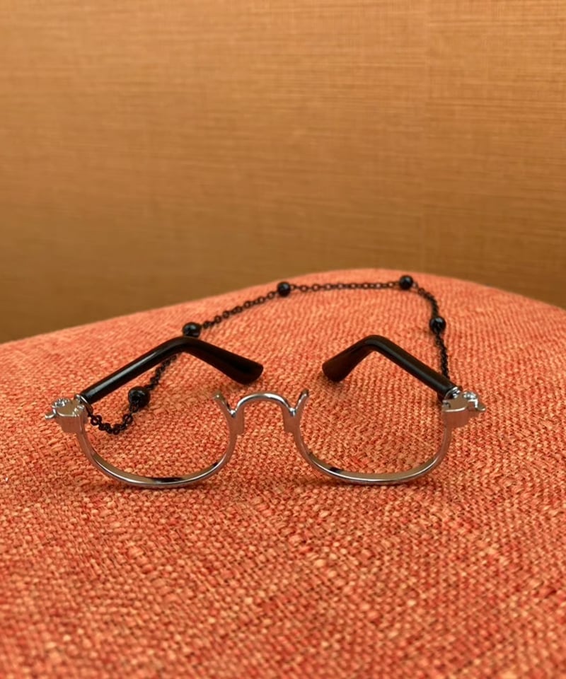 ぬいぐるみ・1/3スケールドール用めがね gold/black：お届け目安2週間