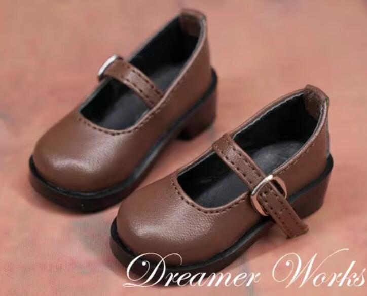 1/6スケールドール用シューズ ローファータイプ Black・Brown・Red