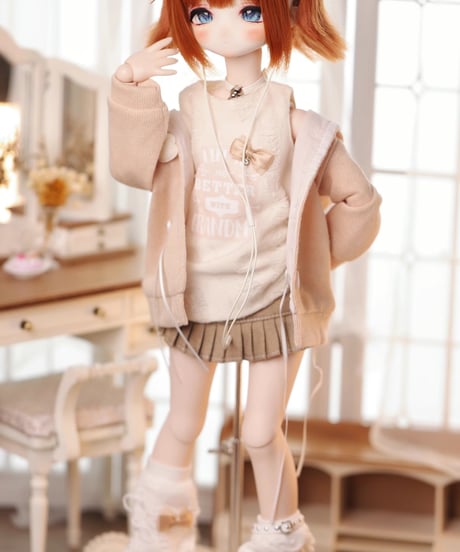 【正規代理】【受注生産】MINASKA017 豆乳派 ドール服セット カジュアル洋服 30cm1/6ボデイ 40cm1/4ボデイ対応 ブルー・カッキー お届け目安：60日*期間限定先行キャンペーン*
