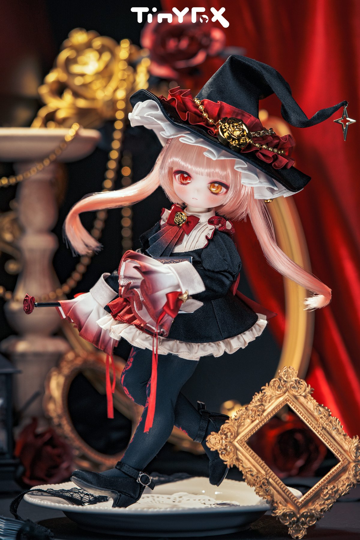 限定10体】【ハロウィンスペシャル】TinyFox「鴉羽紅薔」フローラ