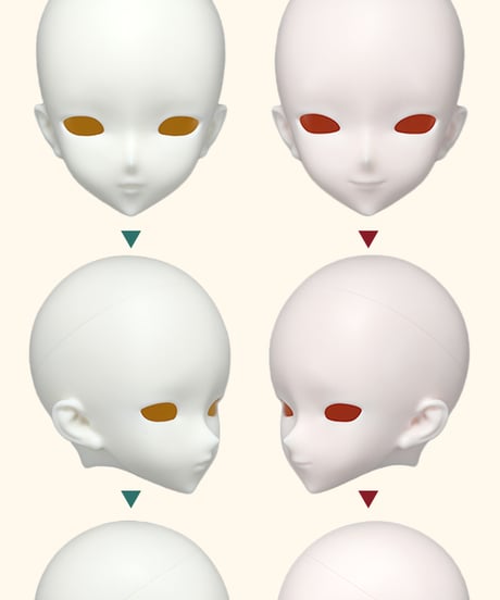【新作予約】DolleyDoll 1/4スケールドール ヘッド06/07 ※2026年5月発送予定※