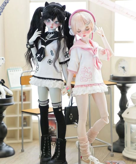 【正規代理】【受注生産】MINASKA03 *にゃんこ調査隊* BJDドール セーラー服単品 30cm 1/6ボデイ 40cm 1/4ボデイ対応 4カラー対応 お届け目安：60日
