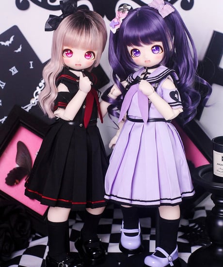 【正規代理】【受注生産】MINASKA04 乙骨十字 BJD ドール服 洋服 30cm 1/6ボデイ 40cm 1/4ボデイ対応 紫色・黒色 お届け目安：60日