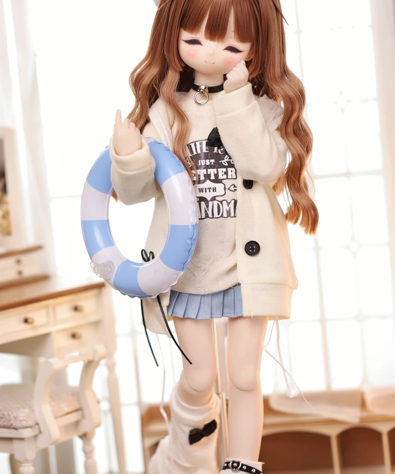 売約済み★ドール服☆ハンドメイド　カボパン セット服 正規代理】【受注生産】MINASKA017 豆乳派 ドール服セット