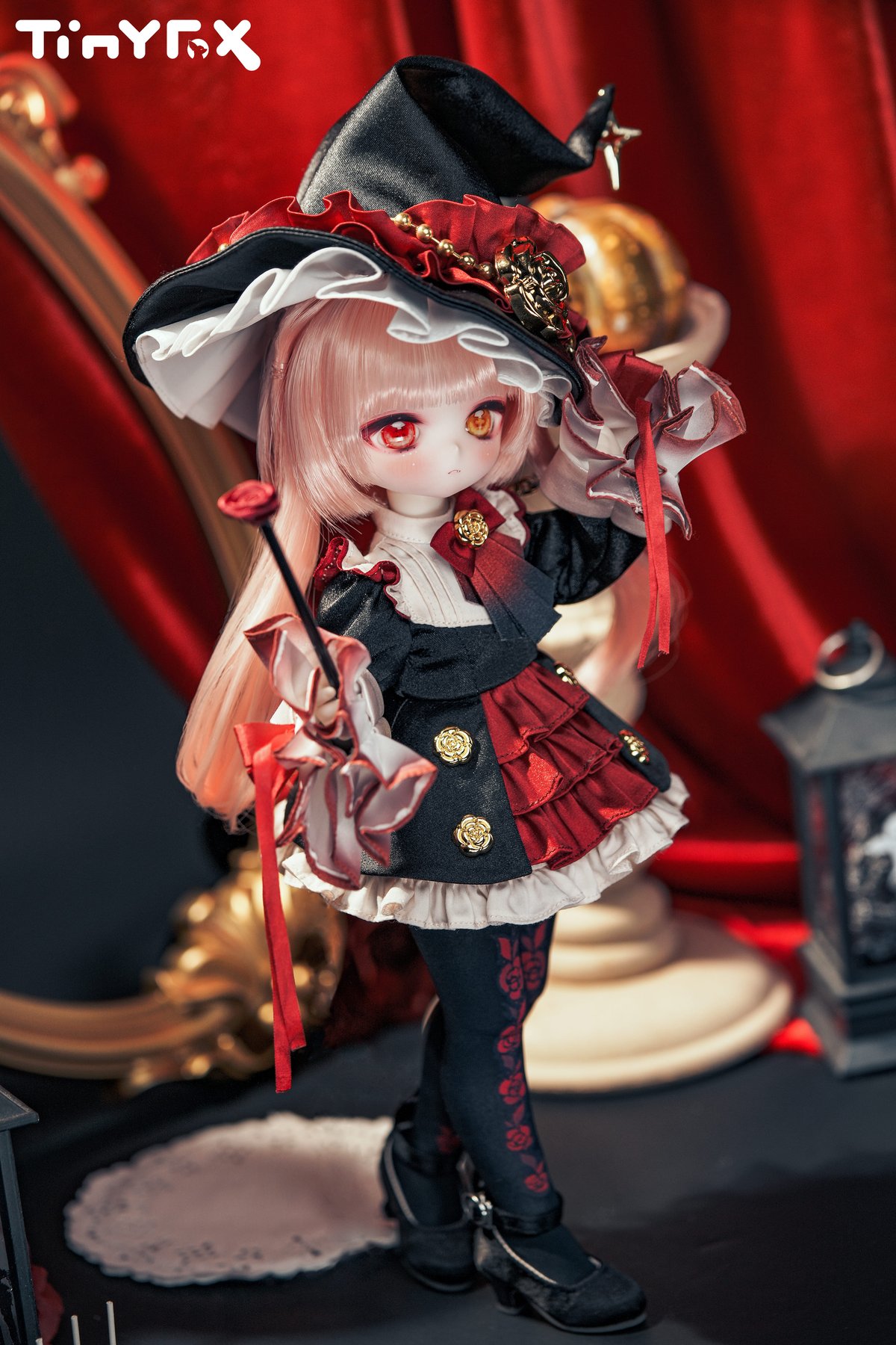 限定10体】【ハロウィンスペシャル】TinyFox「鴉羽紅薔」フローラ