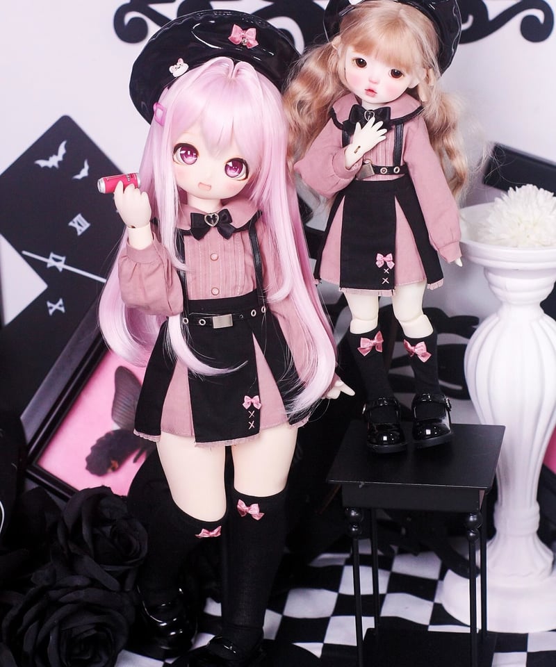 プリンス・エドワード島✨ピンクの可愛いエンジェル✨ビスク・ドール✨ミニョネット 正規代理】【受注生産】MINASKA18 *ミナエンジェル* BJDドール アウト