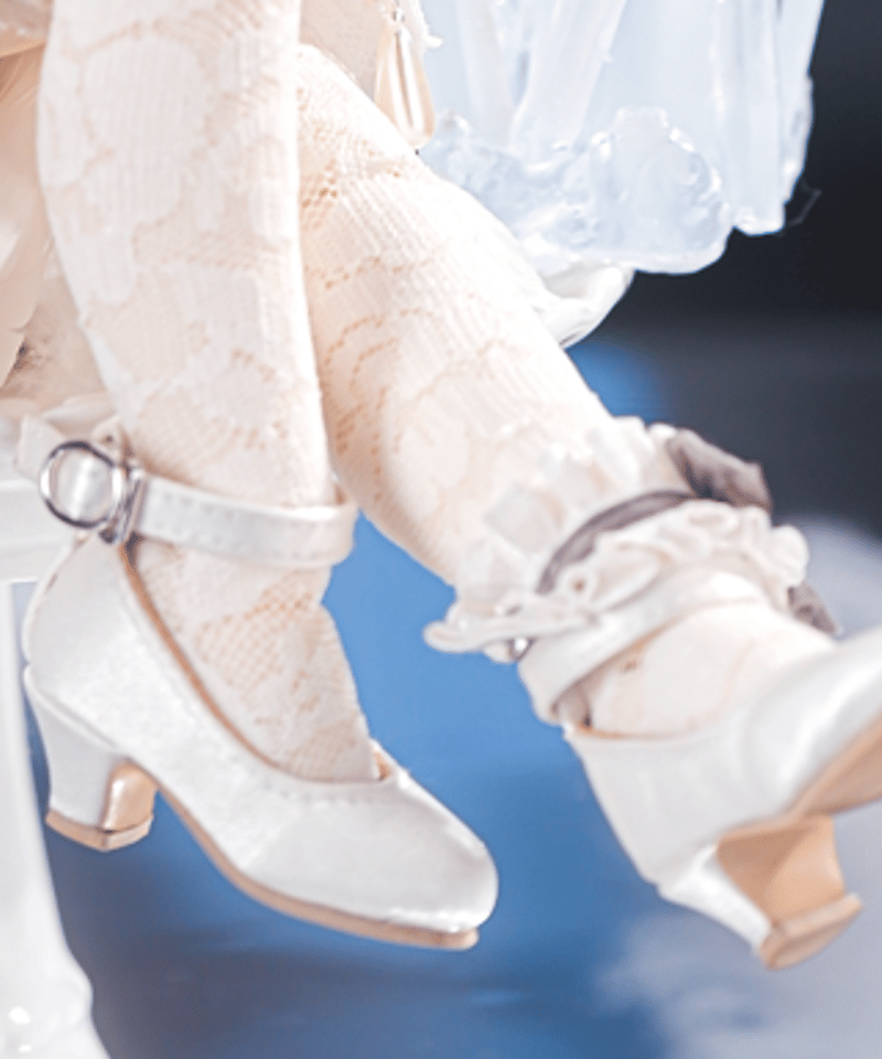 脚先の詩】 シルクハイヒール 白White 1/6スケール対応 *TinyFox 白き